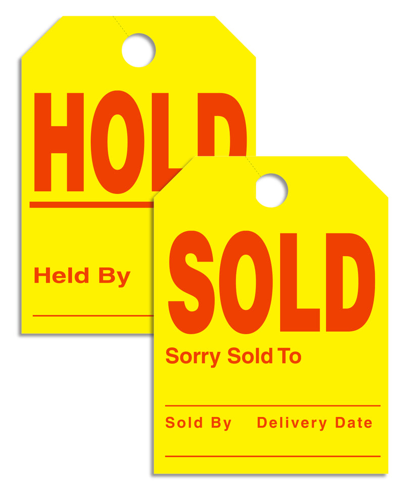Sold Hold Rearview Mirror Tag