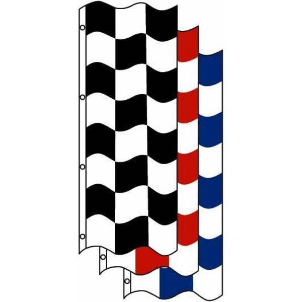 Vertical Checkered Flags