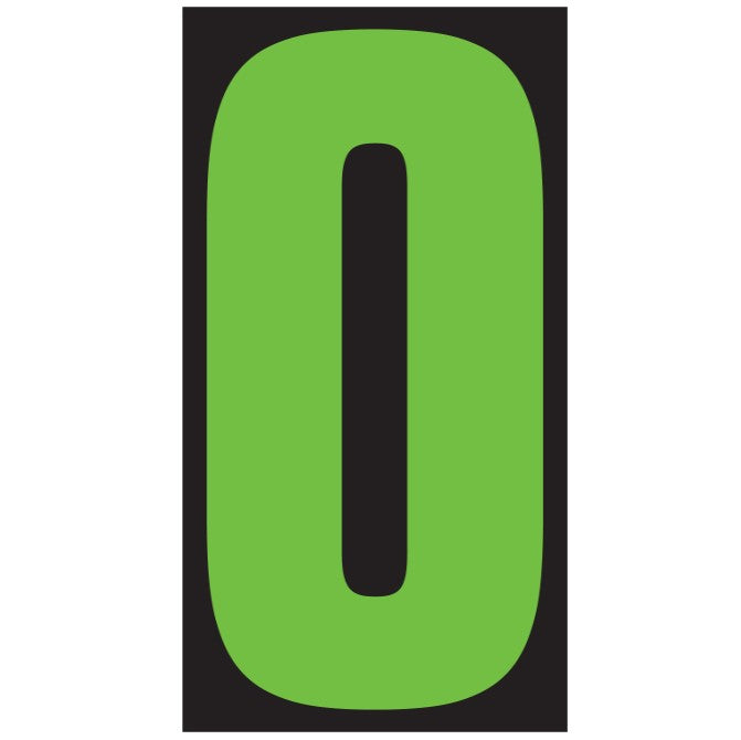 5 1/2" Chartreuse Numbers
