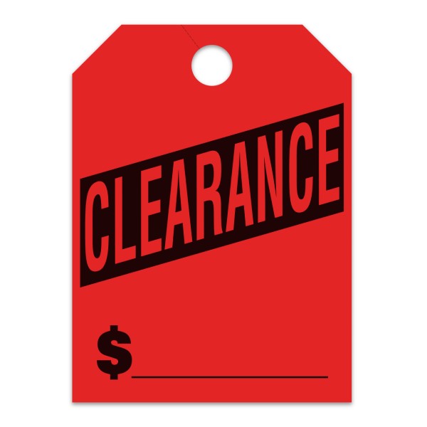 Clearance Hang Tags