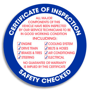 Inspection Stickers