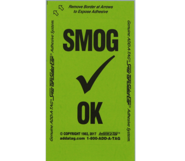 Intake Sticker Smog at Marla Irby blog
