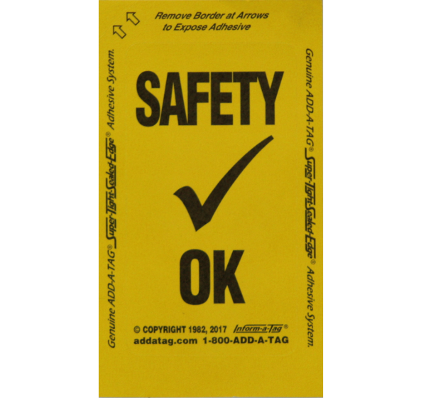 Control Check Sticker Safety Check Stickers