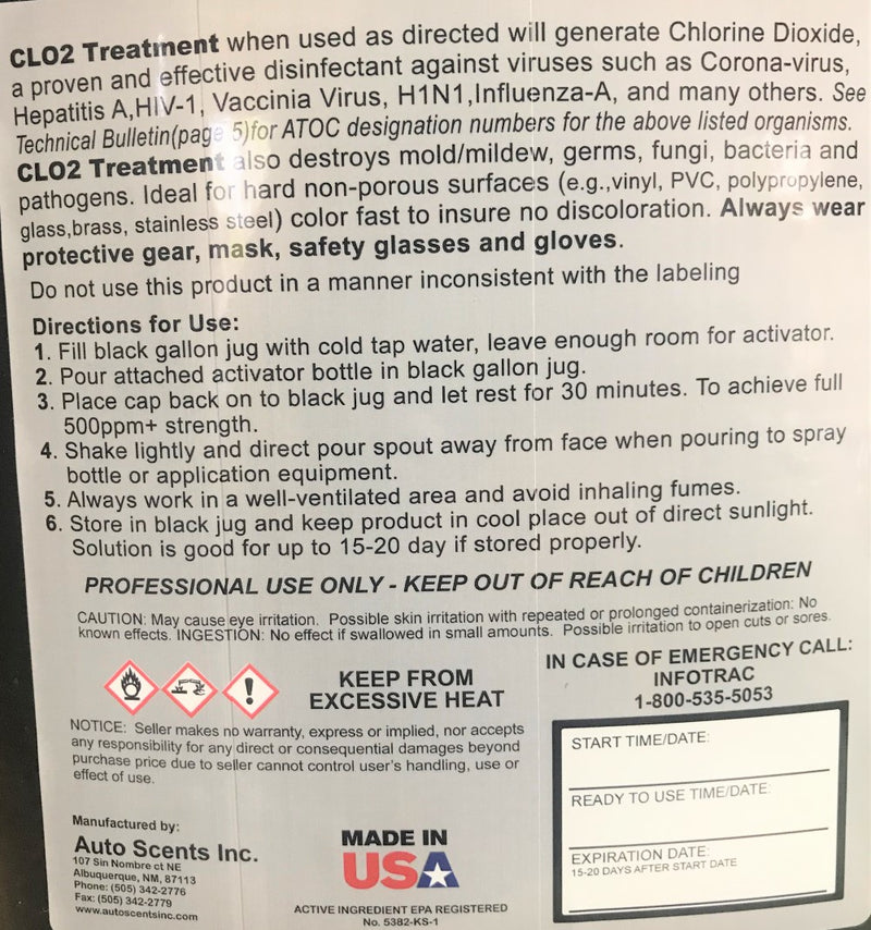 Clo2 Gel CLO2 Surface Sanitizer