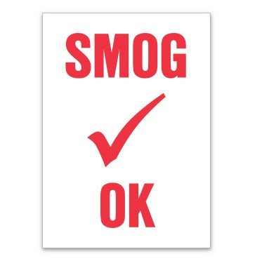 Smog Check Stickers